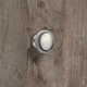 Bouton Salemi, H 23 mm, ø 30 mm, aspect inox brossé