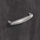 Poignée Savelli, entraxe de perçages 128, L 140 mm, B 18 mm, H 29 mm, aspect inox brossé