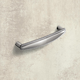 Poignée Savelli, entraxe de perçages 128, L 140 mm, B 18 mm, H 29 mm, aspect inox brossé