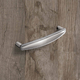 Poignée Savelli, entraxe de perçages 128, L 140 mm, B 18 mm, H 29 mm, aspect inox brossé