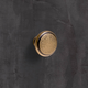 Bouton Solva, H 23 mm, ø 30 mm, aspect laiton antique