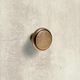 Bouton Solva, H 23 mm, ø 30 mm, aspect laiton antique