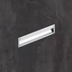 Poignée d'insertion Spira, L 2000 mm, B 43 mm, H 17.5 mm, Aluminium anodisé