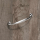 Poignée Terranda, entraxe de perçages 128, L 146 mm, B 12 mm, H 28 mm, aspect inox brossé