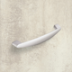 Greep Dinia, boorafstand 128, L 143 mm, B 18 mm, H 29 mm, Mat verchroomd
