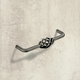 Poignée Malaca, entraxe de perçages 128, L 136 mm, H 40 mm, ø 12 mm, aspect étain