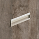 greep om in te laten Misnia, boorafstand 96, L 116 mm, B 54 mm, H 18.5 mm, Vernikkeld mat finish