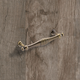 Poignée Osimo, entraxe de perçages 96, L 120 mm, B 13 mm, H 22 mm, ø 13 mm, aspect laiton antique