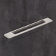 Poignée Nubia, entraxe de perçages 256, L 373 mm, B 8 mm, H 35 mm, aspect inox brossé