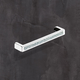 Poignée Saturnia, entraxe de perçages 128, L 140 mm, B 12 mm, H 26 mm, chromé brillant