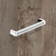 Poignée Saturnia, entraxe de perçages 128, L 140 mm, B 12 mm, H 26 mm, chromé brillant