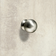 Bouton Serbinum, H 28 mm, ø 25 mm, Inox brossé