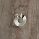Greep Tolfo, boorafstand 32, L 76 mm, B 76 mm, H 26 mm, roestvrij staal finish geborsteld