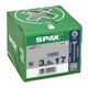 Houtschroef SPAX-S PK Pozidrive met verzonken kop 3.5 x 17