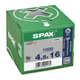 Vis à bois SPAX-S TP Pozidrive avec tête fraisée 4.5 x 16