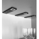 Set 2 led roeled 3W 3000K 12V zwart-centrale schakelaar - konvertor