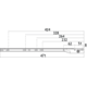 Tf-line coulisse pour panier l.494mm anthracite 