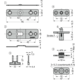 Pth30 pivot charnière coupleur-set inox 