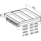 Tf-line lade hout h.79mm k.900mm antraciet