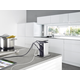 Evoline port push cuisine chargeur verre blanc b-f  2 prises/1 chargeur usb
