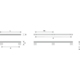 Poignée GRAF BIG BA1168-584 L1200 aluminium brossé noir