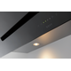 Novy Vision 90 cm noir verre hotte murale recircul 