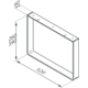 Pied u meuble chrome h=390mm/l=520mm  