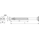 Vezelplaatvijs DNS PK TORX met verzonken kop 5 x 120
