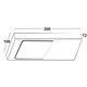 Tadeo XL led-Set 2 x 5.4w 12V 4000K inox +interupteur 