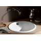 Alape eb.k450 wastafel inbouw d.450x154mm witzonde zonder kraangat, met overloop