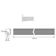 Stuctura profil range-chaussures 2000mm noir alu 