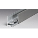 Voorgeboord klikprofiel PROFIX, voor 8/13.5 mm glas, B21 H30 L3000, mat aluminium