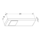 Tadeo led-Set 3 x 3.5w 12V 3500k RVS + schakelaar