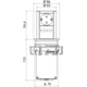 Elevator look inox b-f 1 prise + chargeur usb  
