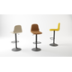 Tabouret lemon rvs carré|nobel taupe 