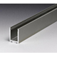 Profil en « U » PROFIX, pour verres 8/13.5, B21 H30 L3000, aluminium brillant