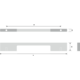 Greep drimo 320mm alu brushed dark bronze symm