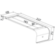 Set 1 led triled sousencastré 4.44W 4200K alu look Touch 10W avec dimmertransfo