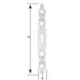 Sleutelplaat 708/c L 140mm verkoperd