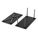 Clappo set de pied rabattable h.71 inox-look  