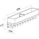 Tf-line porte-cravatte/ceinture p.494mm anthracite 