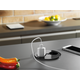 Twist inox noir mat  b-f 2 prises -- 931.152 
