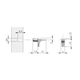 Support tablette K-Line d.5mm nickele a/pin noir 