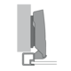 Sensys scharnier voor aluminium frame met geïntegreerde demping (Sensys 8638i), in obsidiaanzwart, opliggend, openingshoek 95°, voor schroefbevestiging (-)