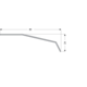 PS48 plastic afdekprofiel 3000mm