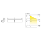 Led Emotion Corner 600mm 6.6W 12V 3000°k-6500°k