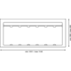 Ladeafvalsysteem 9xl line k.1200mm h.207mm20 L + 20 L + 20 L + 20 L + 9 L oriongrijs