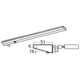 Angolo Led 600mm 10w 230V 3000K inox 