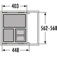 Hailo eurocargo-S 60cm 1 x 30l+2 x 13l