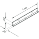 Element de fixation murale chrome  
